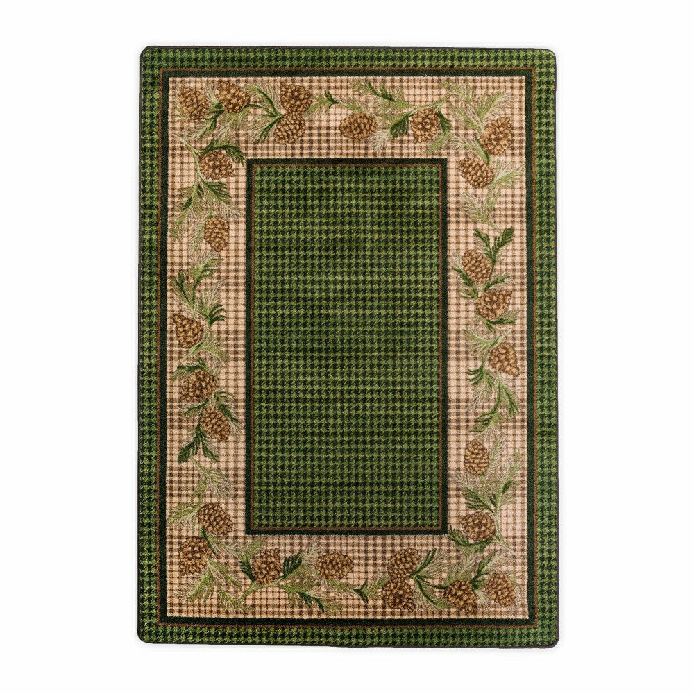 Plow & Hearth Sweetwater Pine Plaid EnduraStran Area Rug