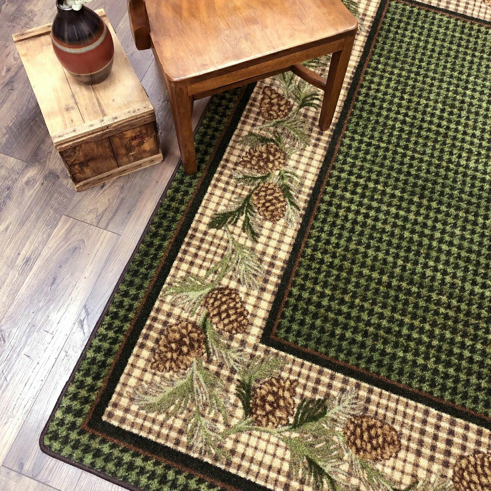 Plow & Hearth Sweetwater Pine Plaid EnduraStran Area Rug