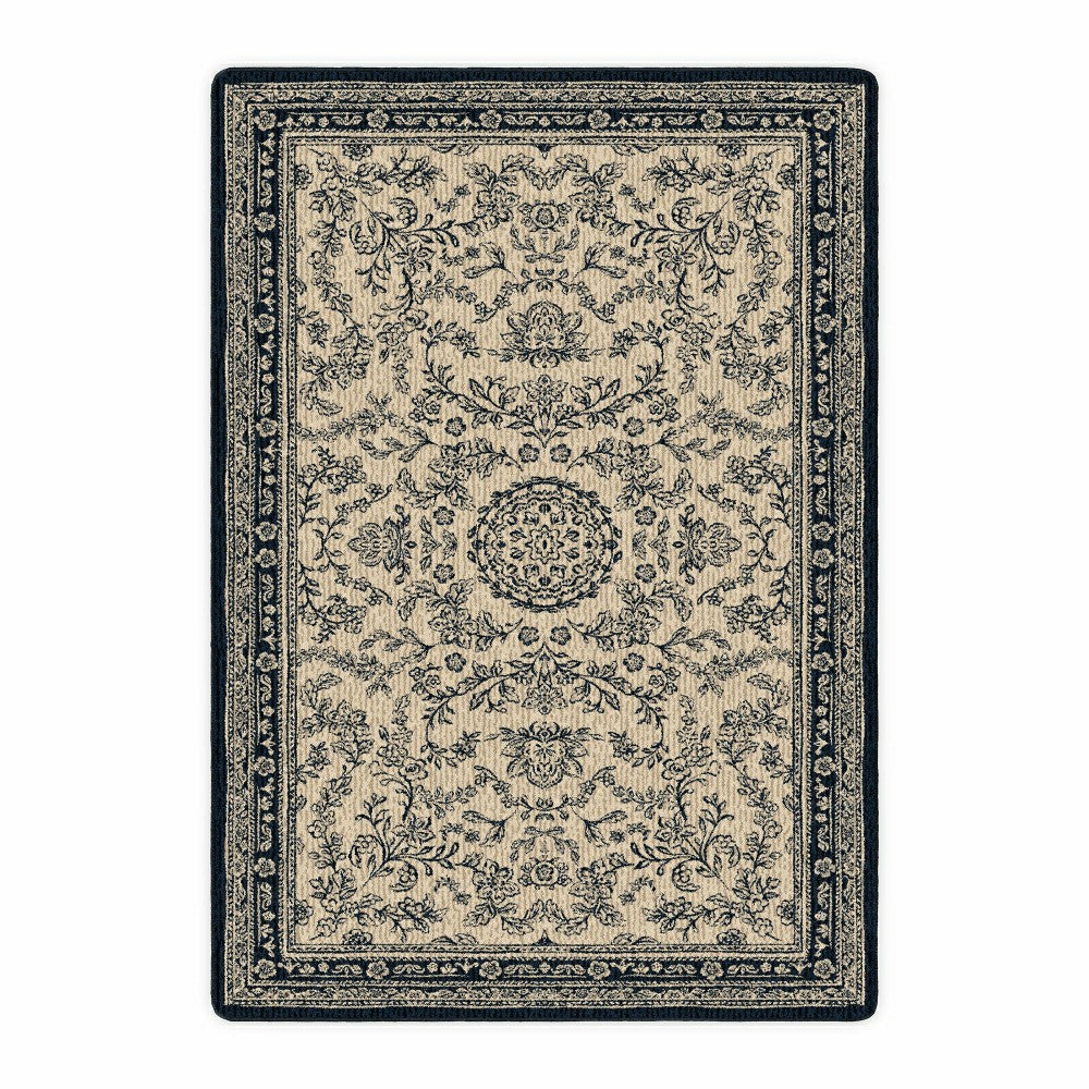 Plow & Hearth Porcelain Garden EnduraStran® Rug, 3' x 4'