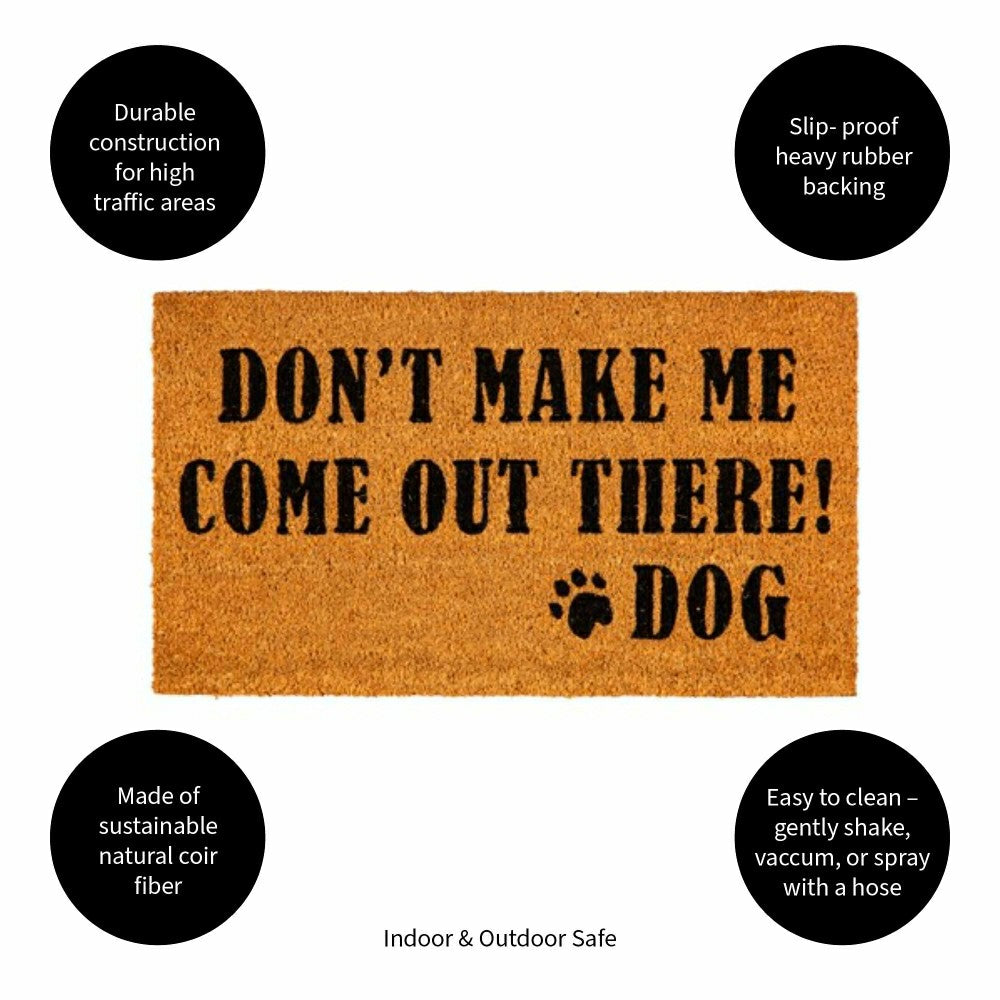 Plow & Hearth Don't make me Coir Mat