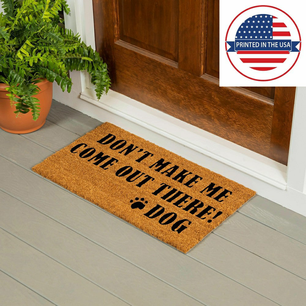 Plow & Hearth Don't make me Coir Mat