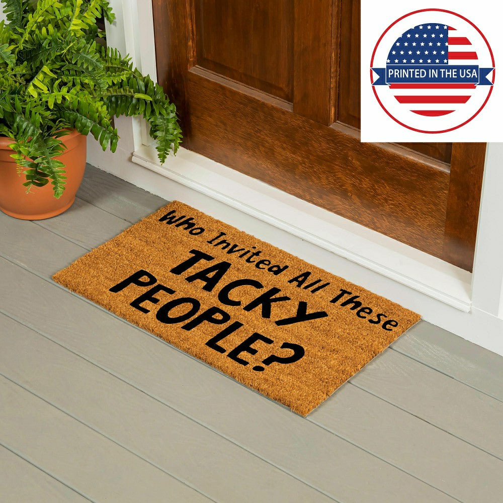 Plow & Hearth Tacky People Coir Mat