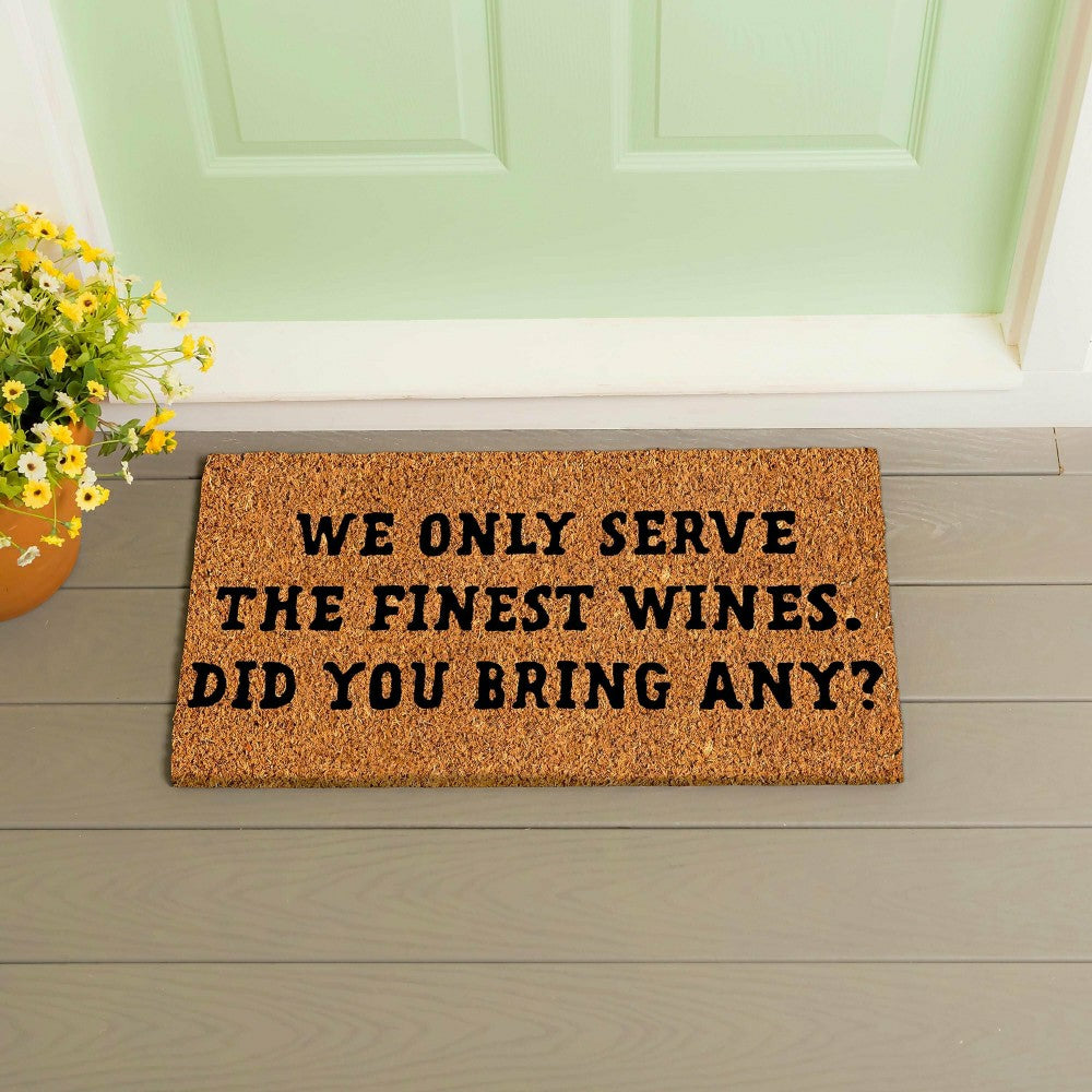 Plow & Hearth We Only Serve Coir Mat