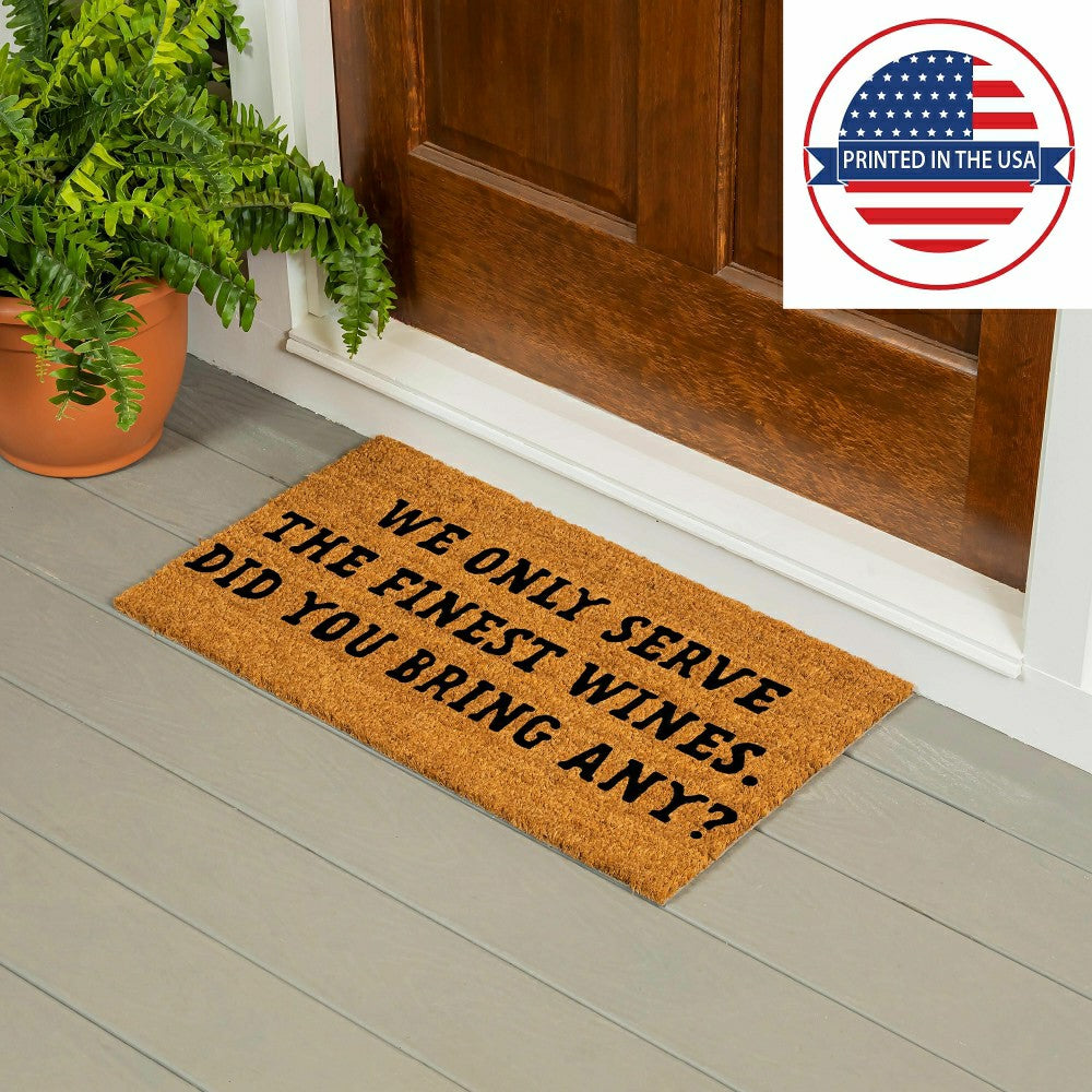 Plow & Hearth We Only Serve Coir Mat