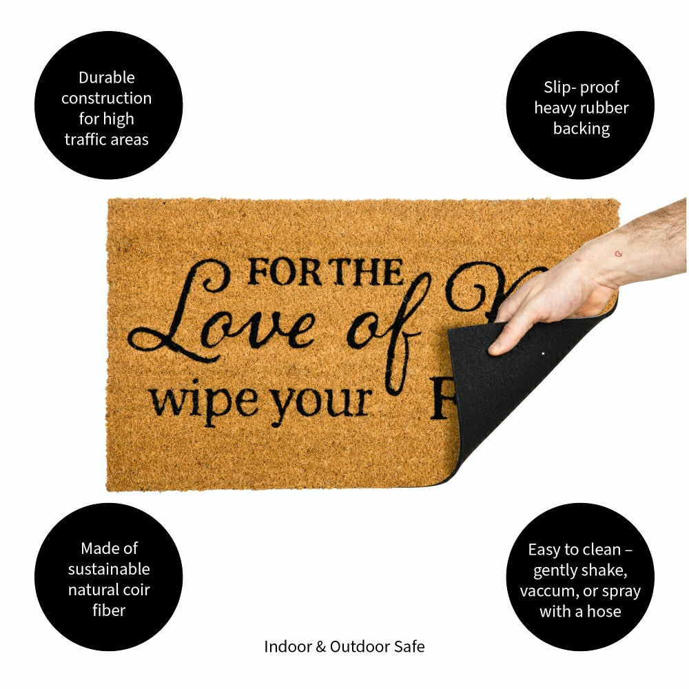 Plow & Hearth Love of Pete Coir Mat