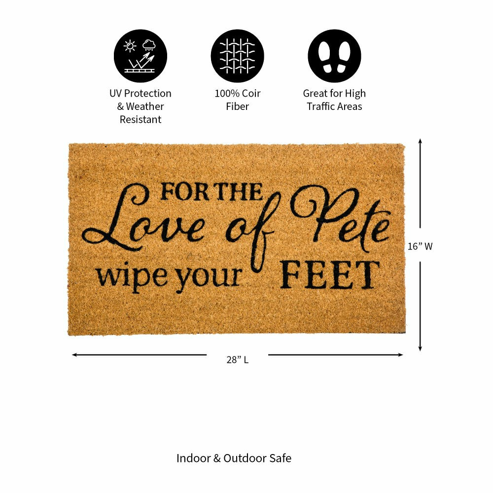 Plow & Hearth Love of Pete Coir Mat