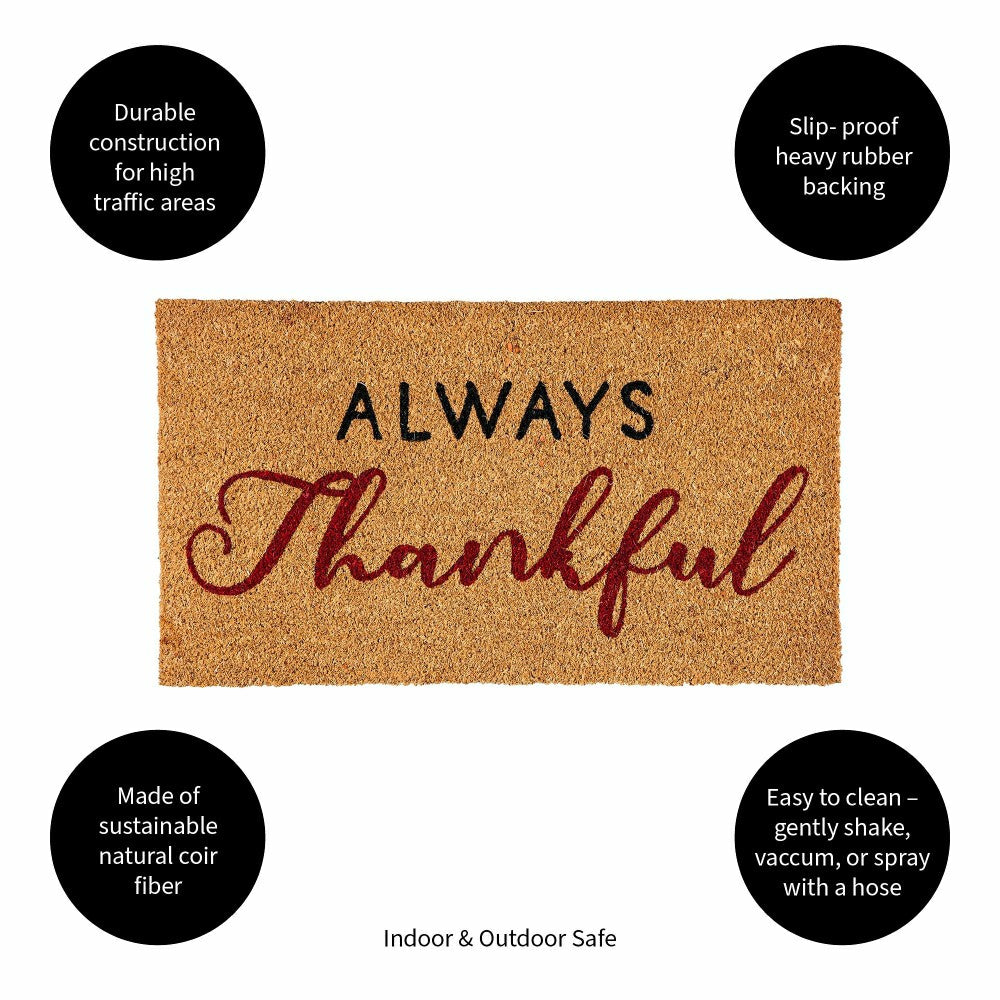 Plow & Hearth Thankful Coir Mat