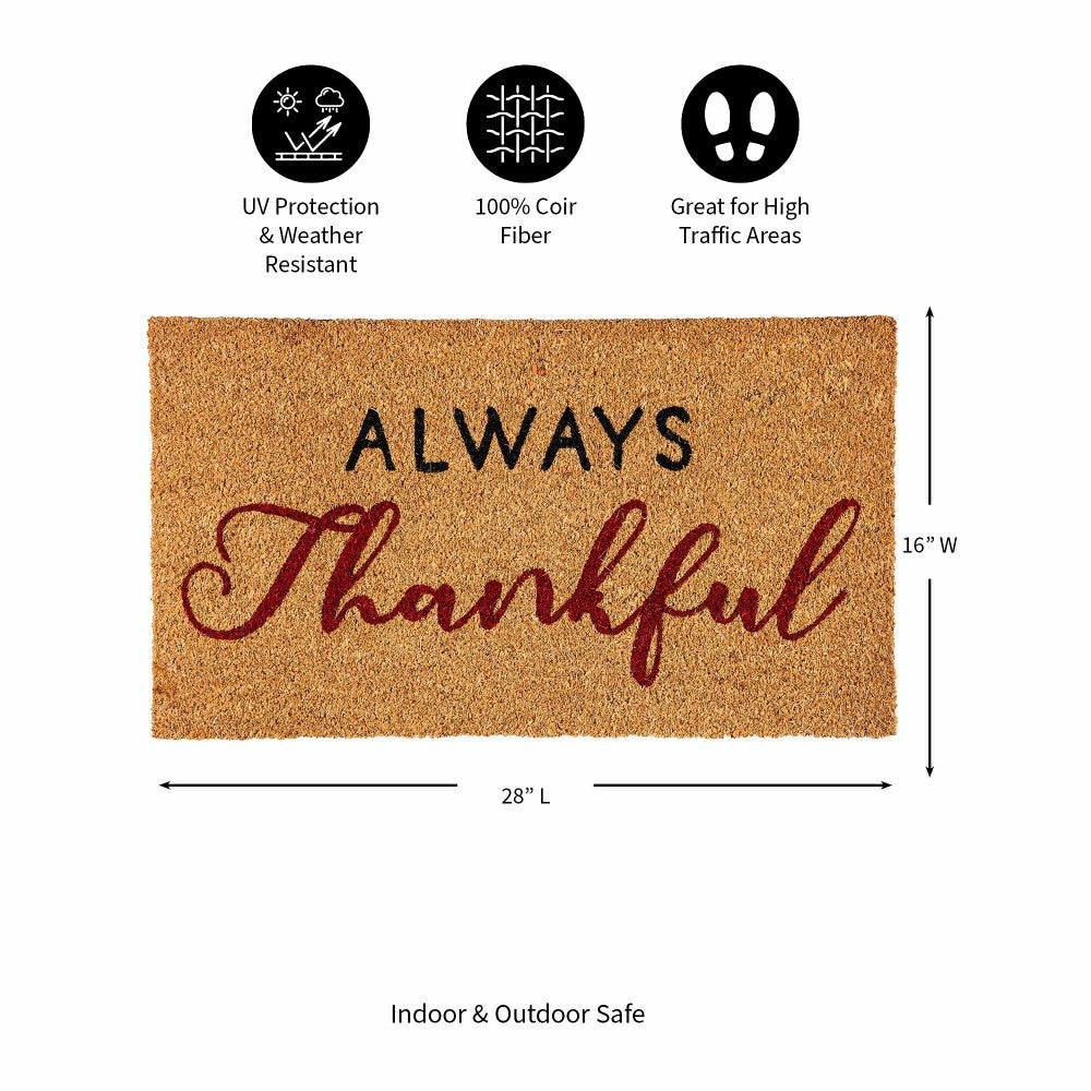 Plow & Hearth Thankful Coir Mat