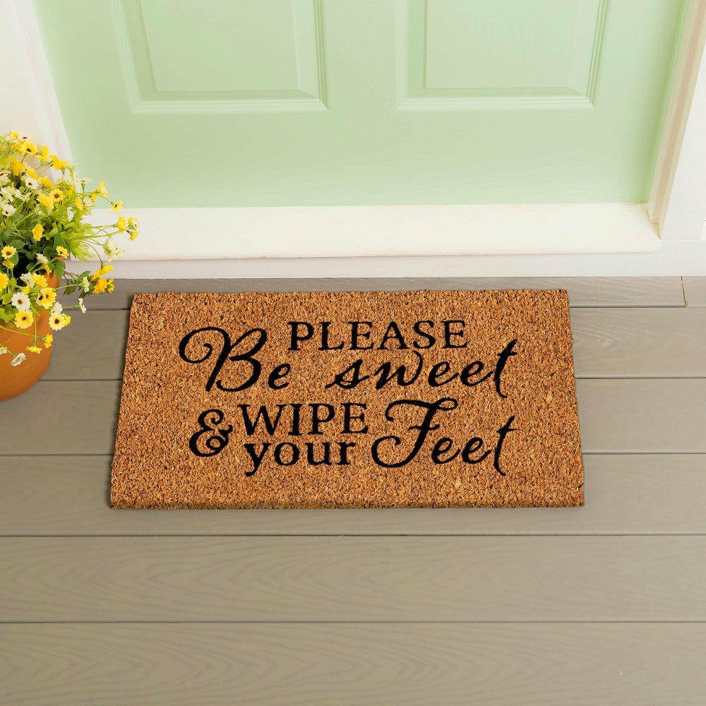 Plow & Hearth Be Sweet Coir Mat