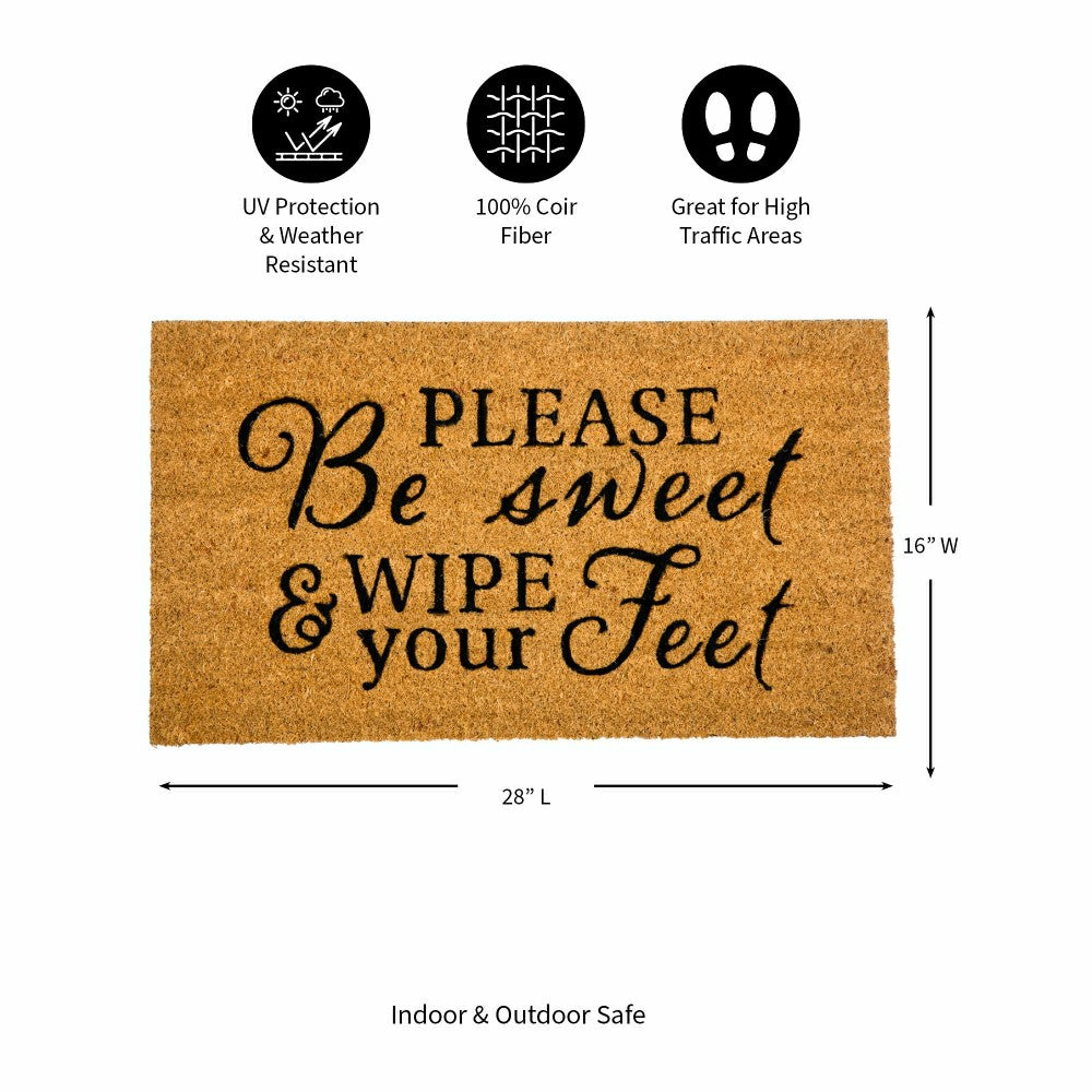 Plow & Hearth Be Sweet Coir Mat