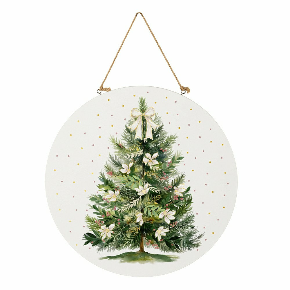 Plow & Hearth Shades of Emerald Door Décor, 18"