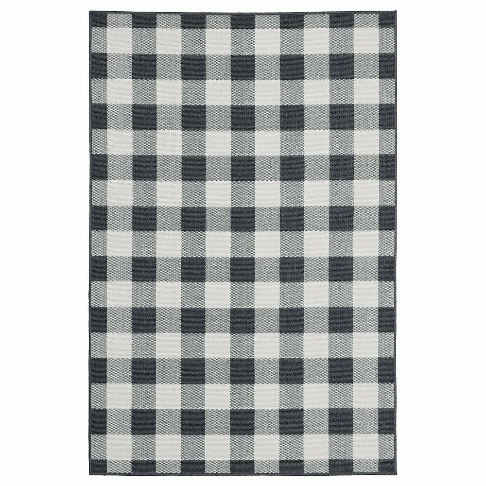Plow & Hearth Buffalo Plaid Indoor and Outdoor Polypropylene Rug, 3'7" x 5'6"