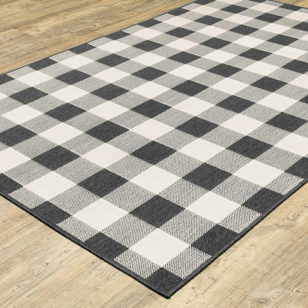 Plow & Hearth Buffalo Plaid Indoor and Outdoor Polypropylene Rug, 3'7" x 5'6"