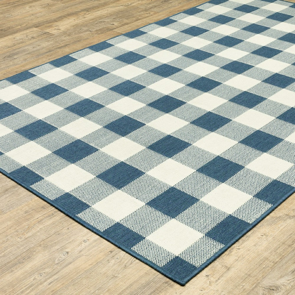 Plow & Hearth Buffalo Plaid Indoor and Outdoor Polypropylene Rug, 3'7" x 5'6"