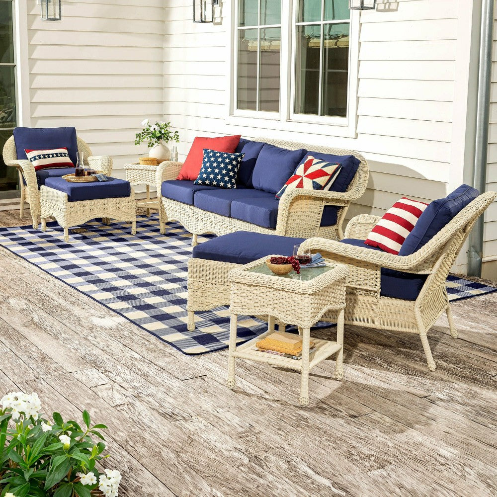 Plow & Hearth Buffalo Plaid Indoor and Outdoor Polypropylene Rug, 3'7" x 5'6"