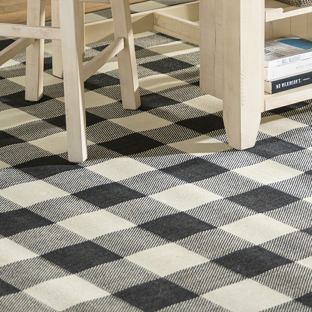 Plow & Hearth Buffalo Plaid Indoor and Outdoor Polypropylene Rug, 3'7" x 5'6"