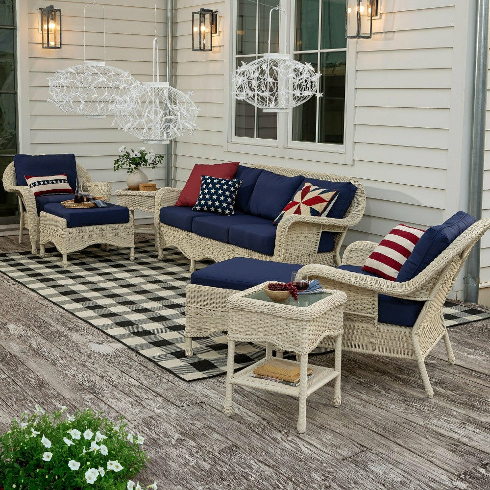 Plow & Hearth Buffalo Plaid Indoor and Outdoor Polypropylene Rug, 3'7" x 5'6"