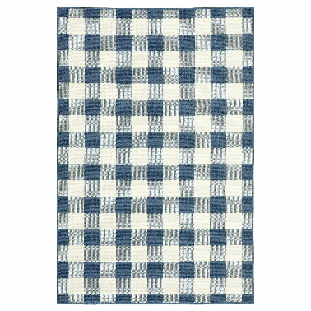 Plow & Hearth Buffalo Plaid Indoor and Outdoor Polypropylene Rug, 3'7" x 5'6"