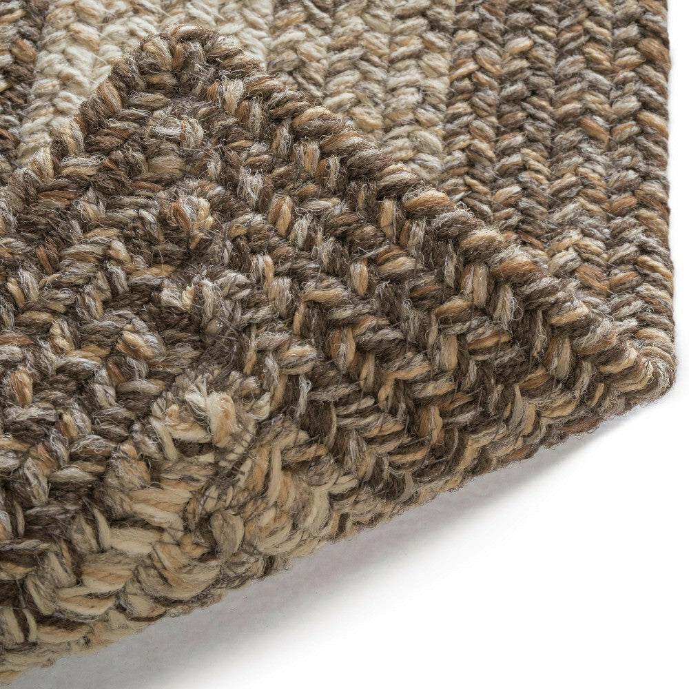 Plow & Hearth Indoor/Outdoor Rectangle Woodridge Braided Polypropylene Rug, 2'7" x 9