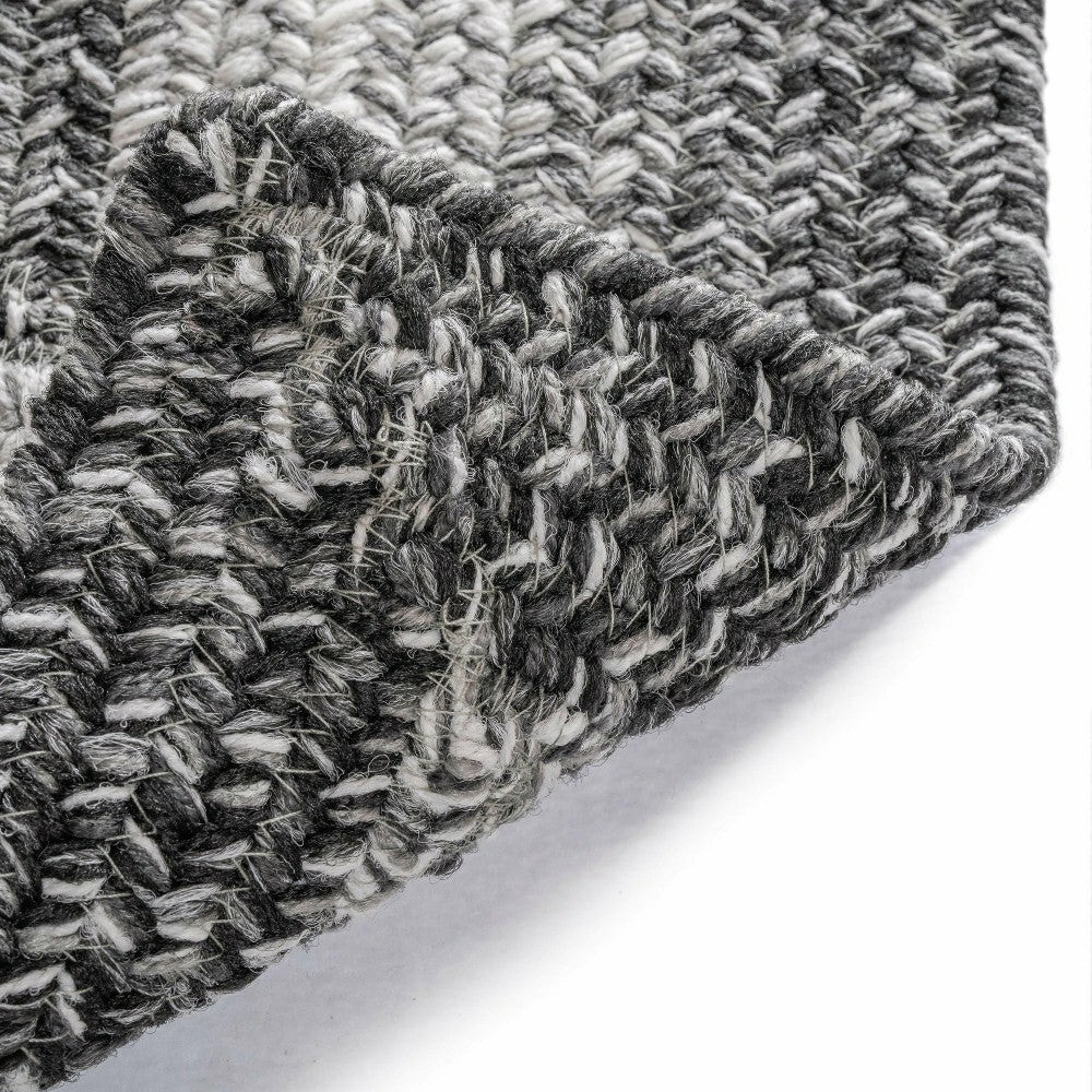 Plow & Hearth Indoor/Outdoor Rectangle Woodridge Braided Polypropylene Rug, 2'7" x 9