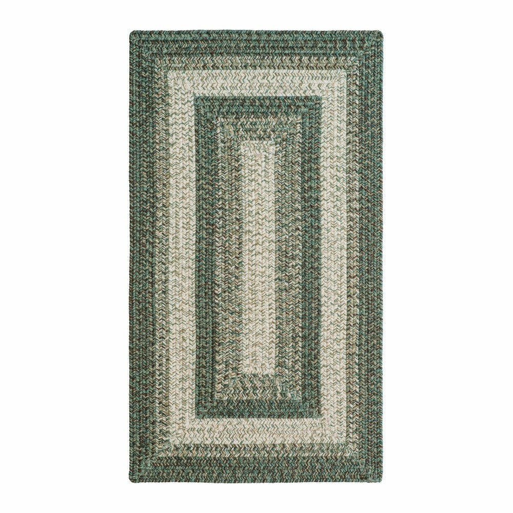 Plow & Hearth Indoor/Outdoor Rectangle Woodridge Braided Polypropylene Rug, 2'7" x 9