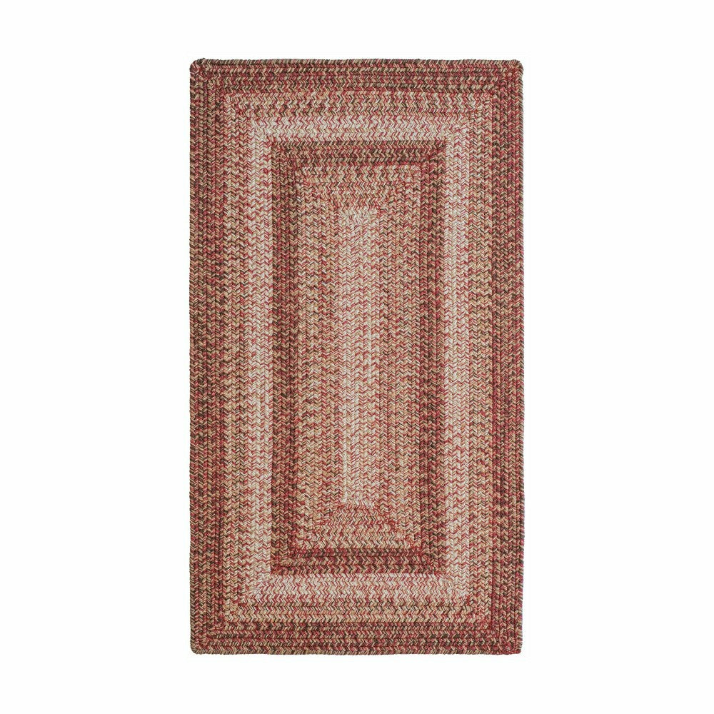 Plow & Hearth Indoor/Outdoor Rectangle Woodridge Braided Polypropylene Rug, 2'7" x 9