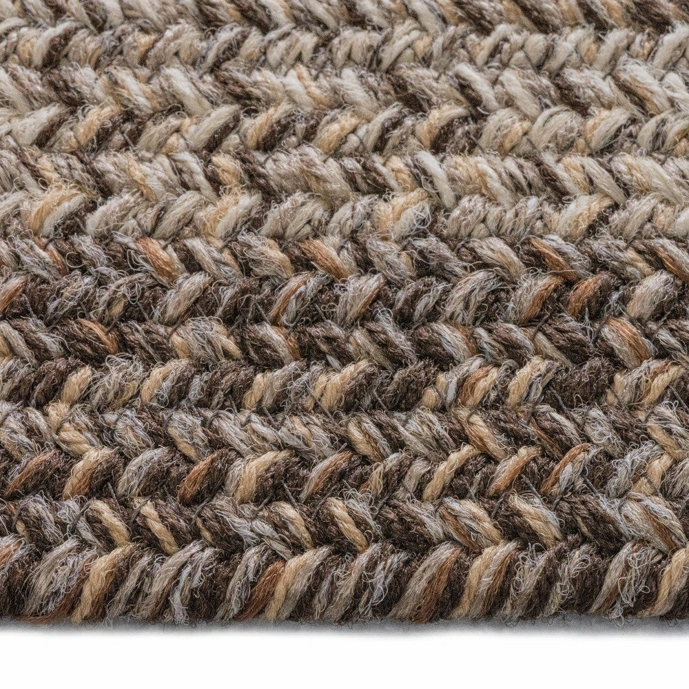 Plow & Hearth Indoor/Outdoor Rectangle Woodridge Braided Polypropylene Rug, 2'7" x 9