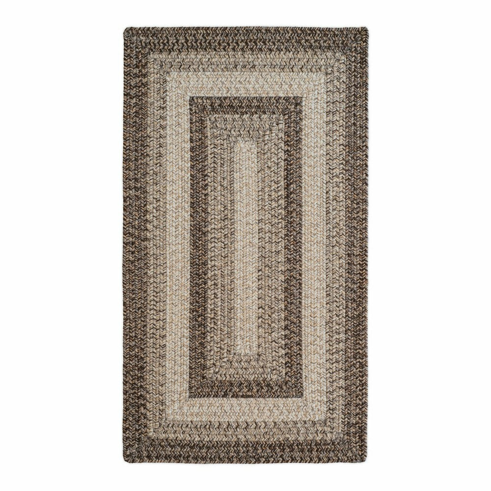 Plow & Hearth Indoor/Outdoor Rectangle Woodridge Braided Polypropylene Rug, 2' x 3'