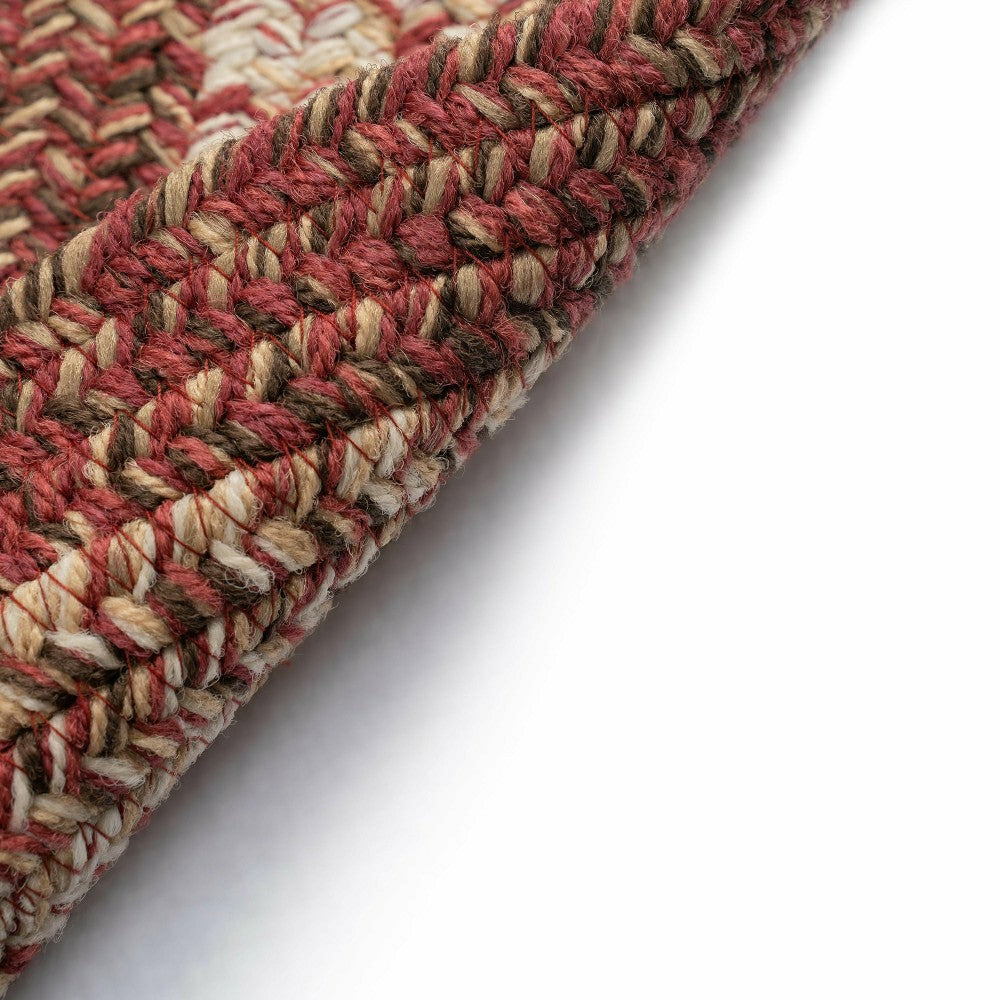 Plow & Hearth Indoor/Outdoor Oval Woodridge Braided Polypropylene Rug, 2'7" x 9' Run