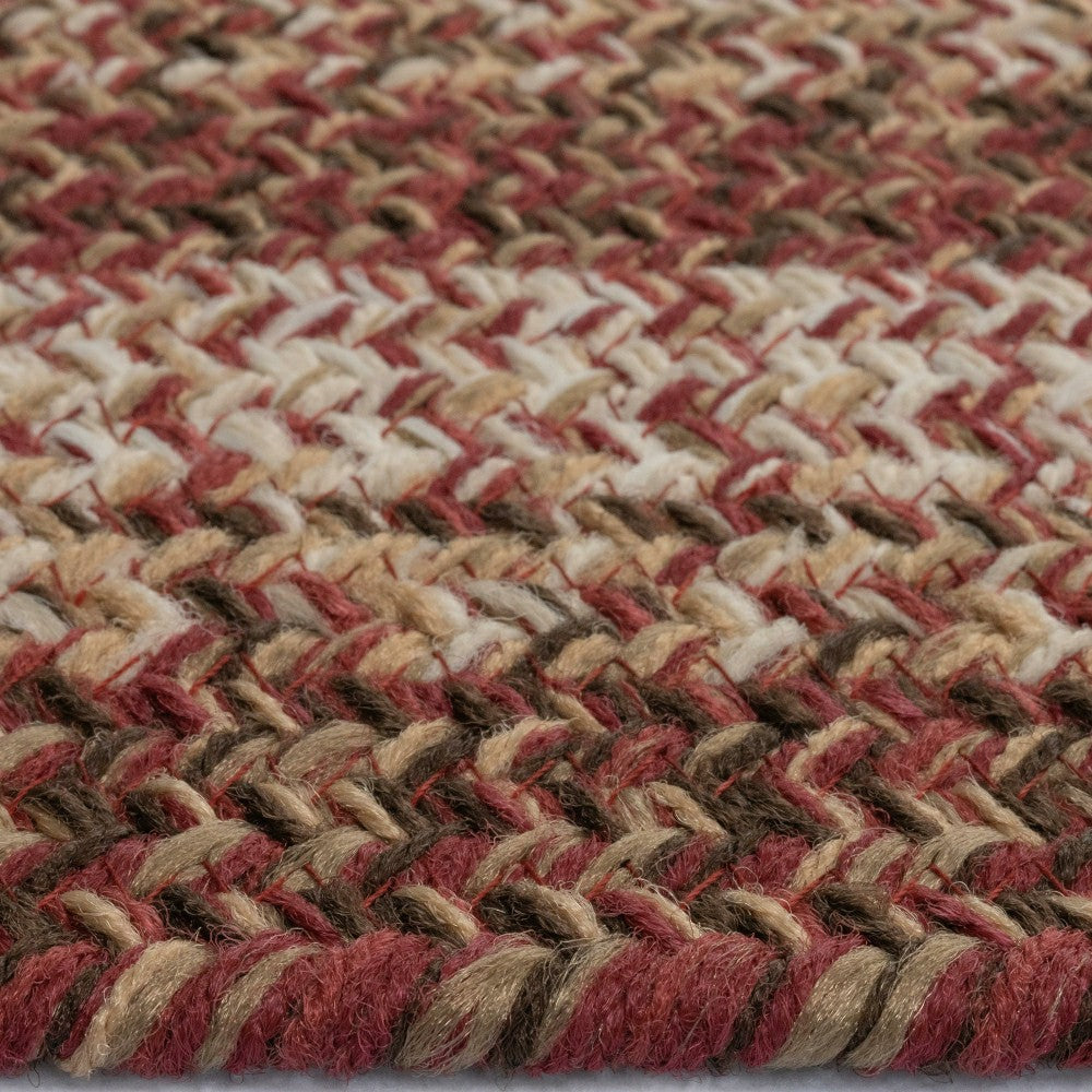 Plow & Hearth Indoor/Outdoor Oval Woodridge Braided Polypropylene Rug, 2'7" x 9' Run