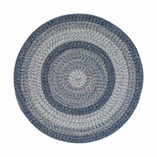 Plow & Hearth Indoor/Outdoor Oval Woodridge Braided Polypropylene Rug, 7'6" Round