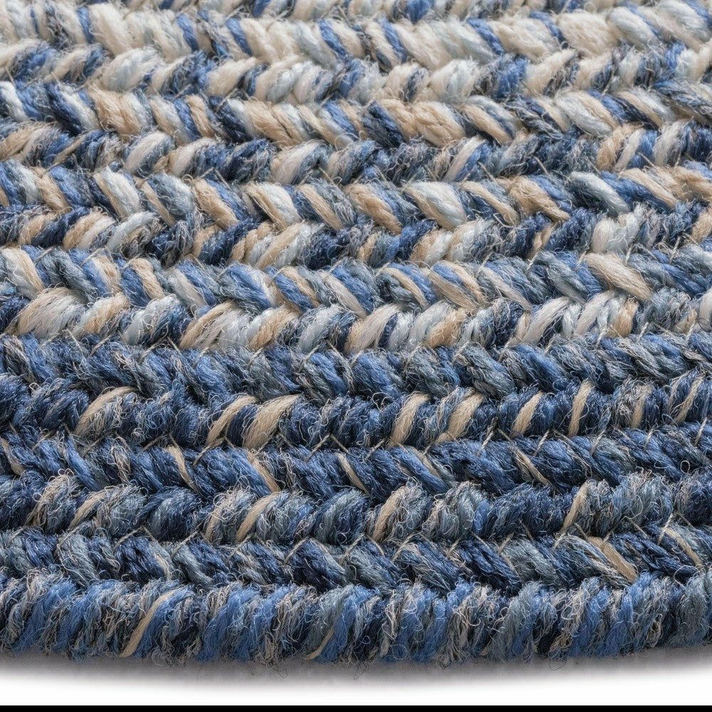 Plow & Hearth Indoor/Outdoor Oval Woodridge Braided Polypropylene Rug, 7'6" Round