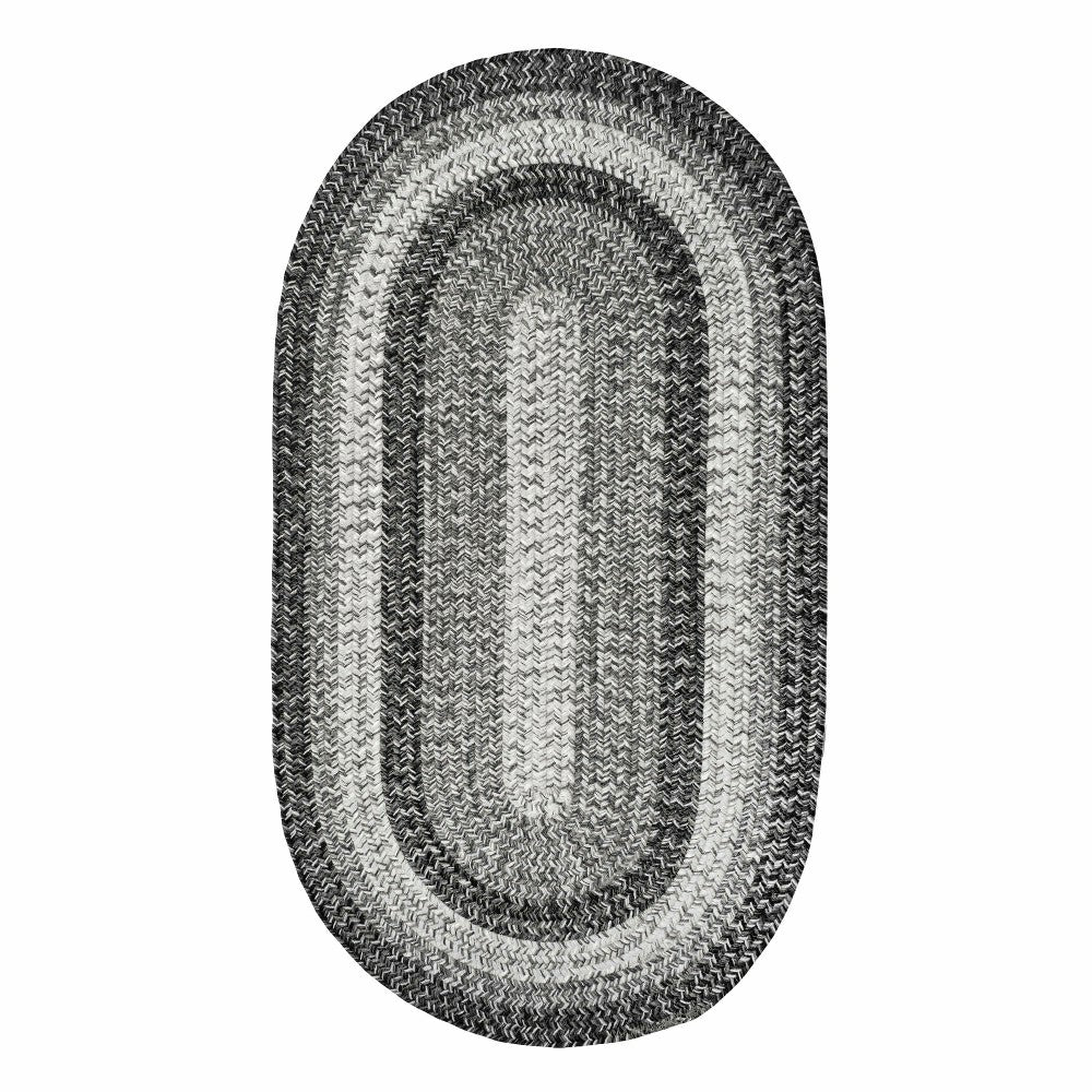 Plow & Hearth Indoor/Outdoor Oval Woodridge Braided Polypropylene Rug, 5' x 8'