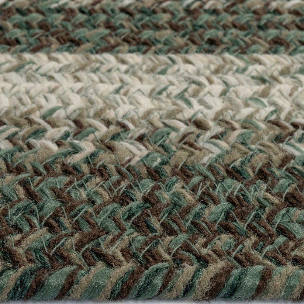 Plow & Hearth Indoor/Outdoor Oval Woodridge Braided Polypropylene Rug, 5' x 8'
