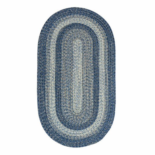 Plow & Hearth Indoor/Outdoor Oval Woodridge Braided Polypropylene Rug, 3' x 5'