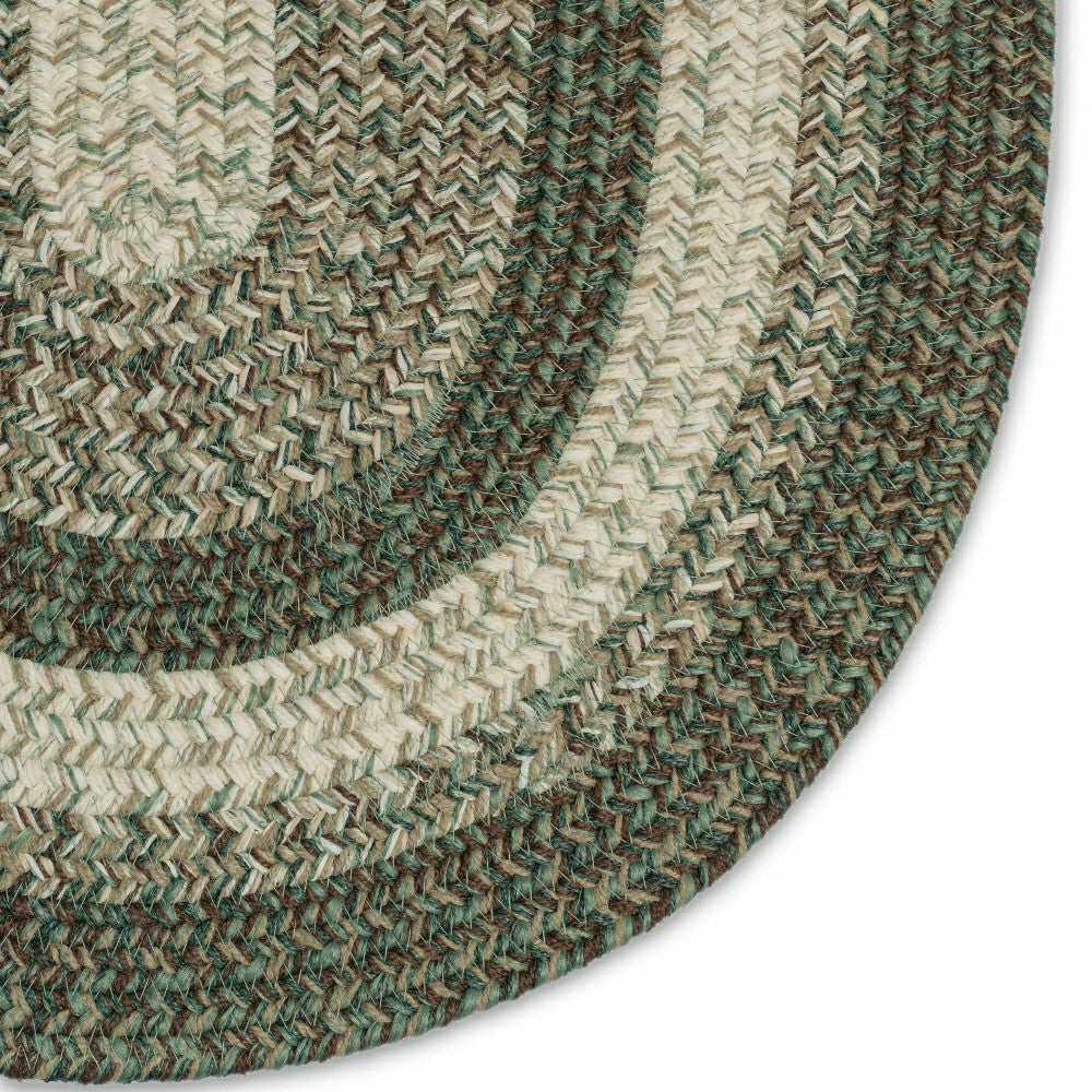 Plow & Hearth Indoor/Outdoor Oval Woodridge Braided Polypropylene Rug, 3' x 5'