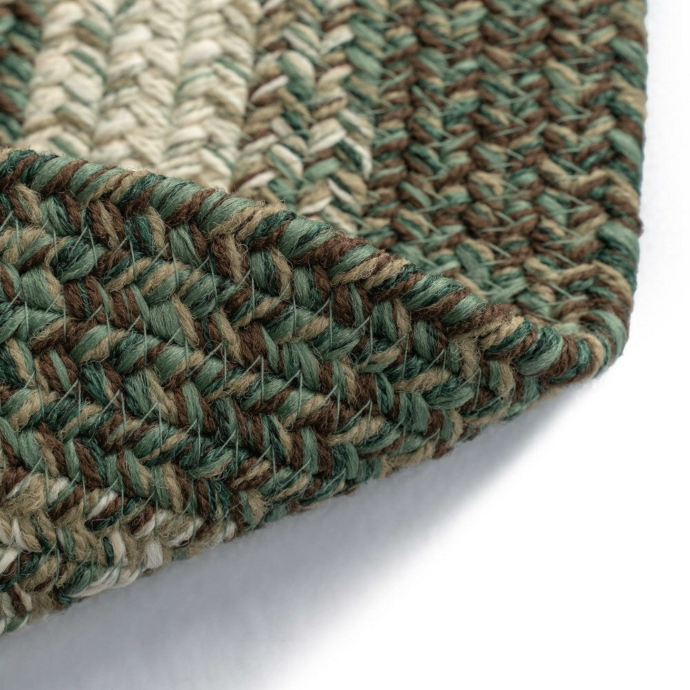 Plow & Hearth Indoor/Outdoor Oval Woodridge Braided Polypropylene Rug, 3' x 5'