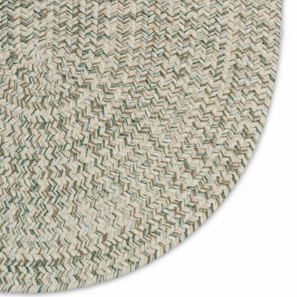 Plow & Hearth Indoor/Outdoor Oval Pine Creek Braided Polypropylene Rug, 2'7" x 9' Ru