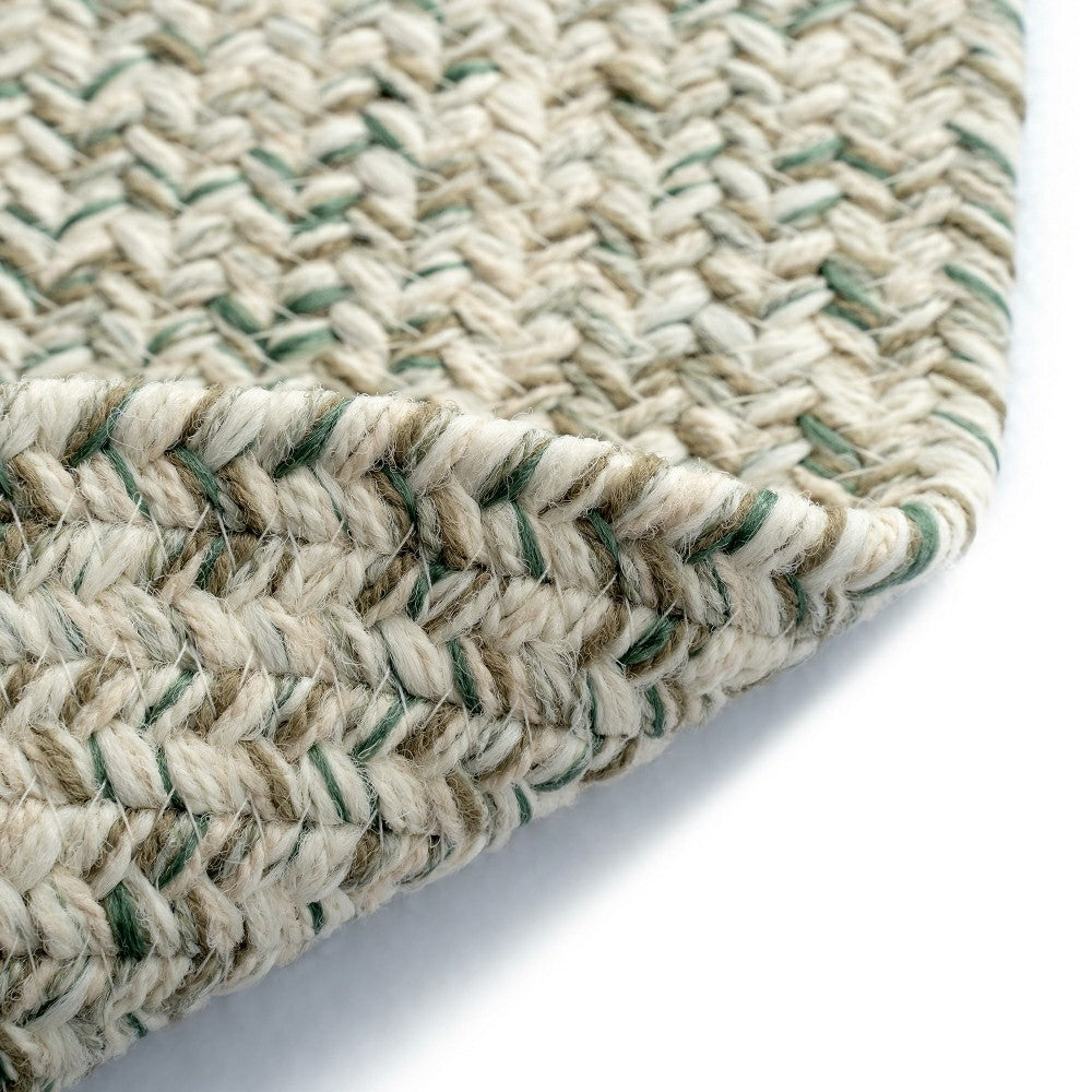 Plow & Hearth Indoor/Outdoor Oval Pine Creek Braided Polypropylene Rug, 2'7" x 9' Ru