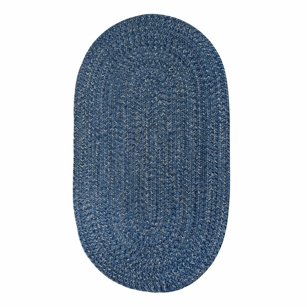 Plow & Hearth Indoor/Outdoor Oval Pine Creek Braided Polypropylene Rug, 2'7" x 9' Ru