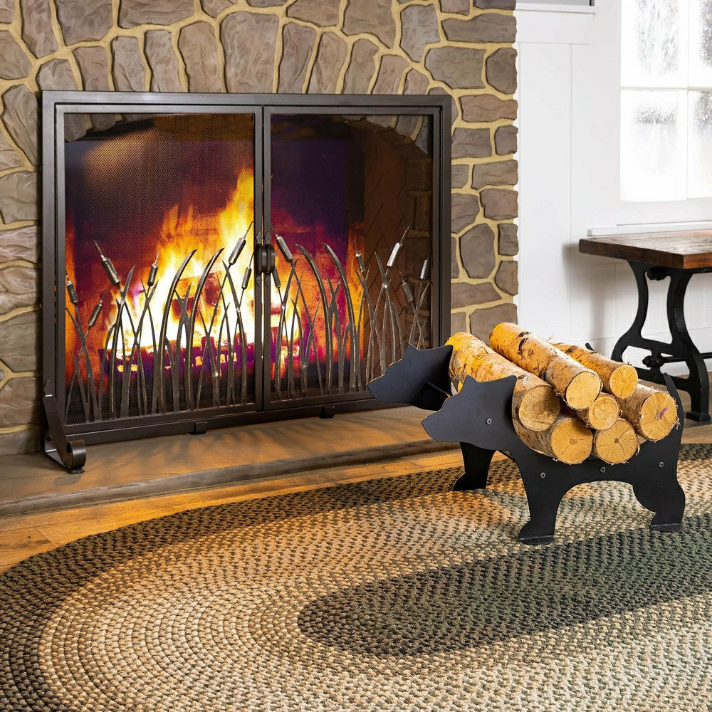 Plow & Hearth USA-Made Wool Braided Virginia Rug, 2' x 3'