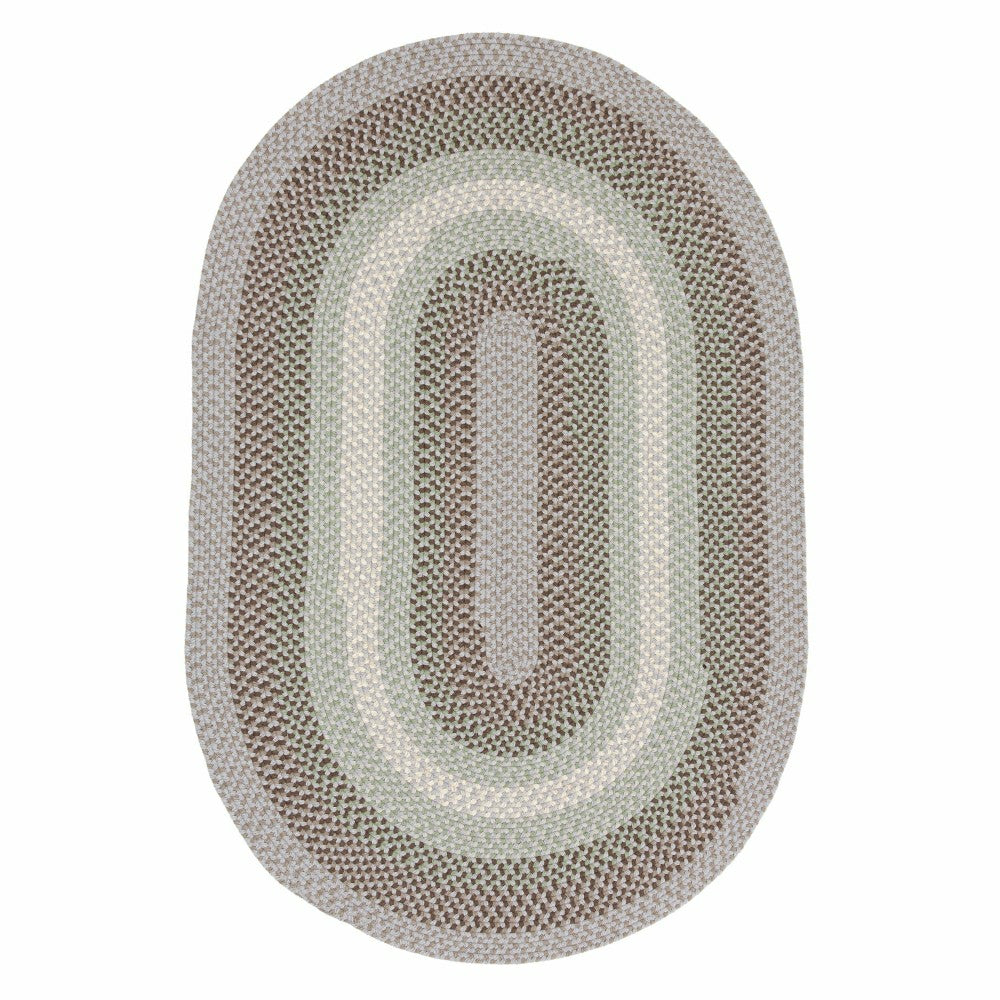 Plow & Hearth USA-Made Wool Braided Virginia Rug, 2' x 3'
