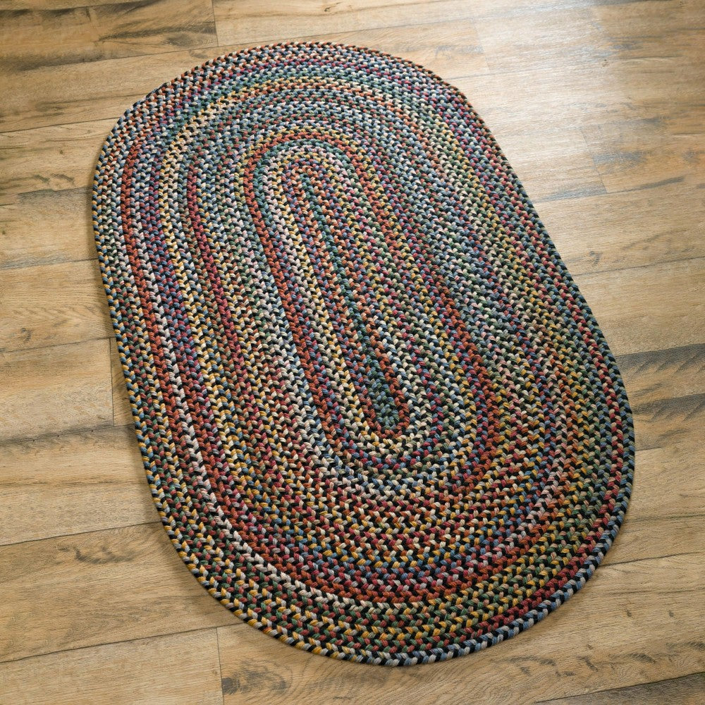 Plow & Hearth Blue Ridge Wool Braided Rug, 3' x 5'