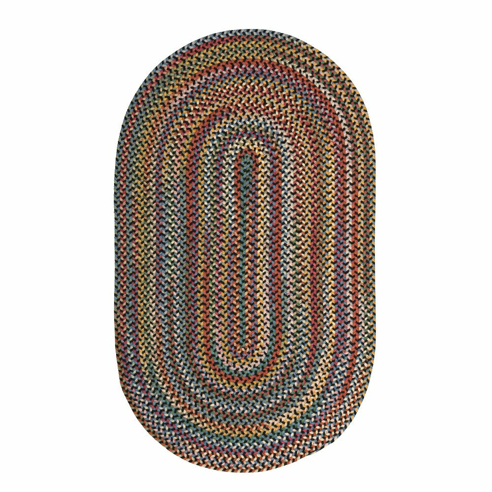Plow & Hearth Blue Ridge Wool Braided Rug, 3' x 5'