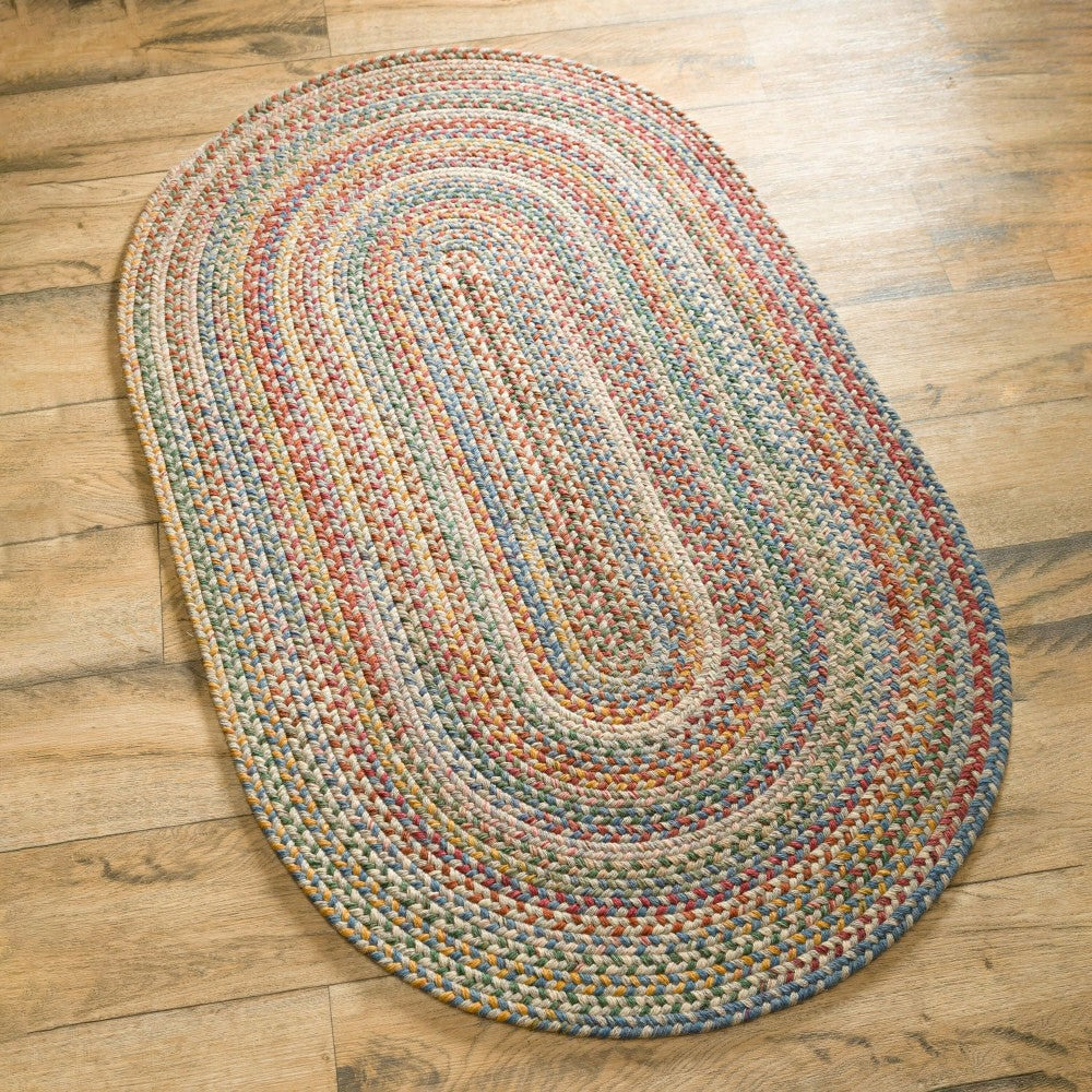 Plow & Hearth Blue Ridge Wool Braided Rug, 3' x 5'