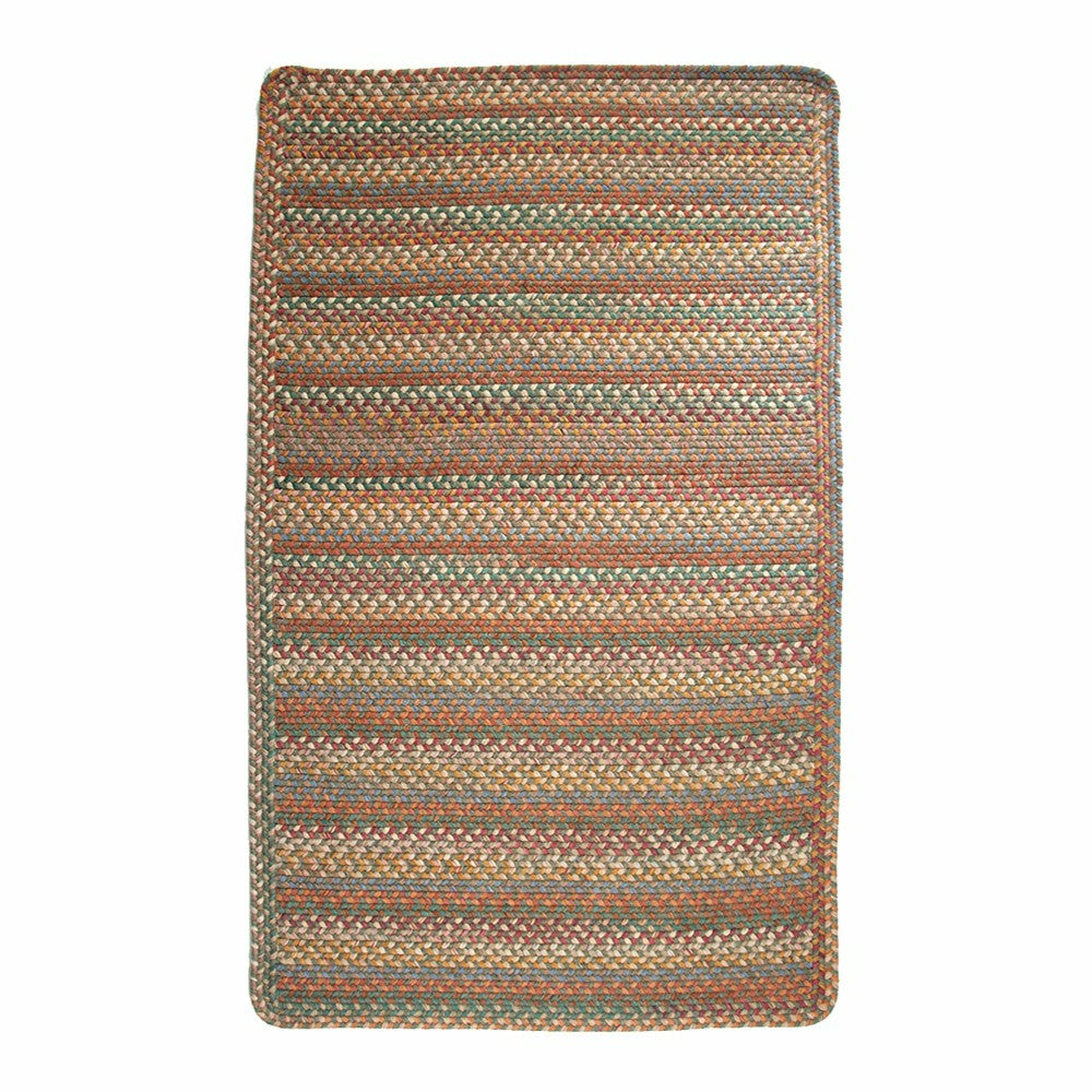 Plow & Hearth Blue Ridge Rectangle Wool Braided Rug, 5' x 8'