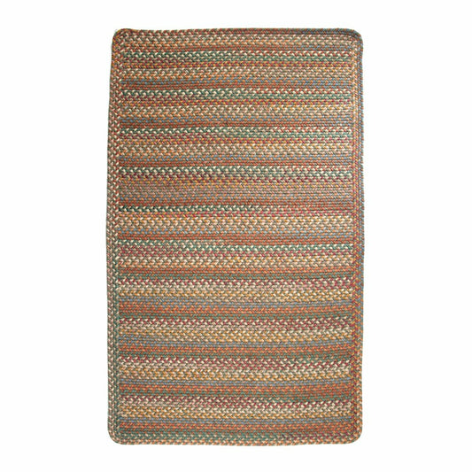 Plow & Hearth Blue Ridge Rectangle Wool Braided Rug, 5' x 8'