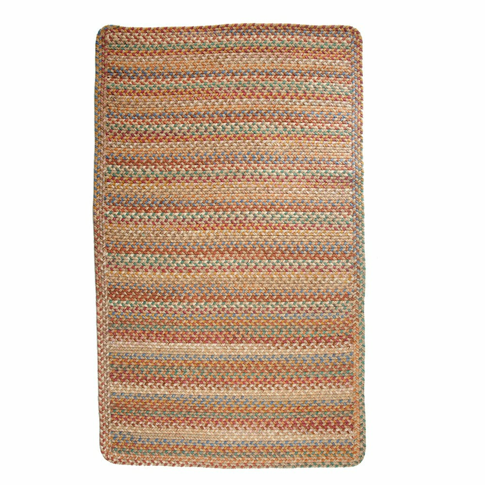 Plow & Hearth Blue Ridge Rectangle Wool Braided Rug, 5' x 8'