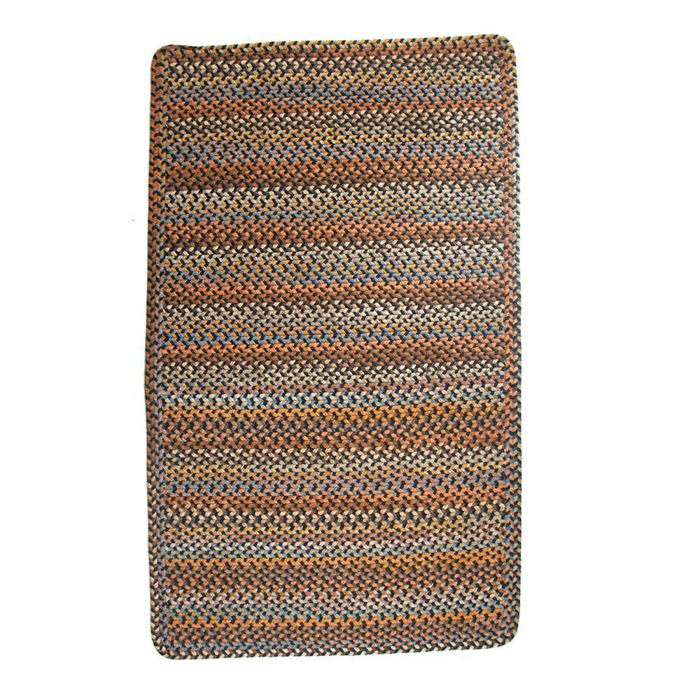 Plow & Hearth Blue Ridge Rectangle Wool Braided Rug, 5' x 8'