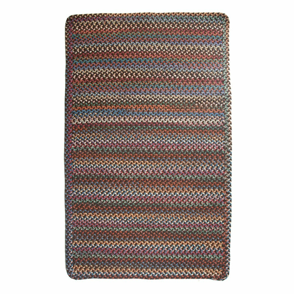 Plow & Hearth Blue Ridge Rectangle Wool Braided Rug, 5' x 8'